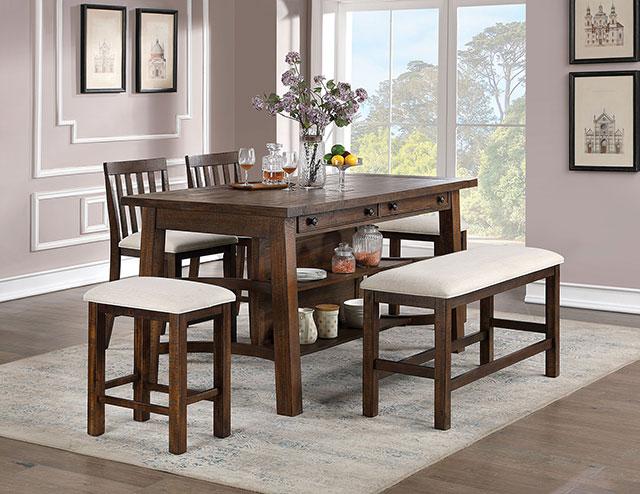 FREDONIA Counter Ht. Bench - Olympia Furniture (Saint George, Utah)