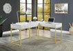 FREIBURG Corner Desk, Antique White - Olympia Furniture (Saint George, Utah)