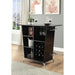 Fuero Black/Chrome Bar Table (K/D) - Olympia Furniture (Saint George, Utah)
