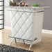 Fuero White/Chrome Bar Table (K/D) - Olympia Furniture (Saint George, Utah)