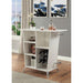 Fuero White/Chrome Bar Table (K/D) - Olympia Furniture (Saint George, Utah)