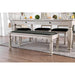 Georgia Antique White/Gray Bench - Olympia Furniture (Saint George, Utah)