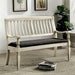 Georgia Antique White/Gray Love Seat Bench - Olympia Furniture (Saint George, Utah)