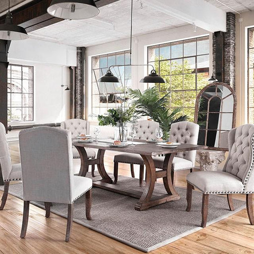GIANNA Rustic Oak 77" Dining Table - Olympia Furniture (Saint George, Utah)