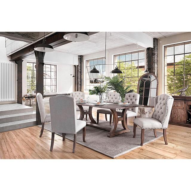 GIANNA Rustic Oak 77" Dining Table - Olympia Furniture (Saint George, Utah)