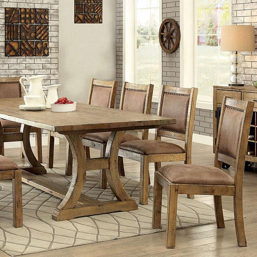 GIANNA Rustic Pine 96" Dining Table - Olympia Furniture (Saint George, Utah)