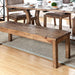 GIANNA Rustic Pine Wooden Bench - Olympia Furniture (Saint George, Utah)