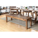 GIANNA Rustic Pine Wooden Bench - Olympia Furniture (Saint George, Utah)