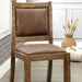 GIANNA Rustic Pine/Brown Side Chair (2/CTN) - Olympia Furniture (Saint George, Utah)