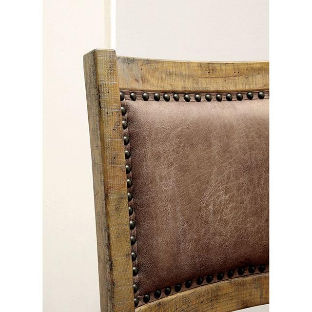 GIANNA Rustic Pine/Brown Side Chair (2/CTN) - Olympia Furniture (Saint George, Utah)