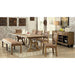 GIANNA Rustic Pine Fabric Bench - Olympia Furniture (Saint George, Utah)