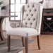 Gianna Rustic Pine/Ivory Wingback Chair (2/CTN) - Olympia Furniture (Saint George, Utah)