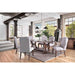 Gianna Rustic Pine/Ivory Wingback Chair (2/CTN) - Olympia Furniture (Saint George, Utah)