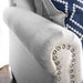 Giovanni Beige/Blue Sofa - Olympia Furniture (Saint George, Utah)