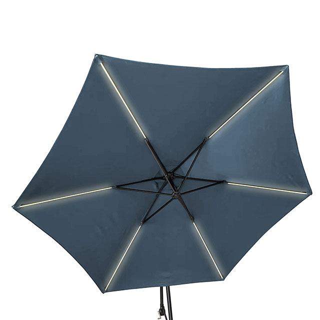 Glam Cantilever Umbrella w/ LED - Olympia Furniture (Saint George, Utah)