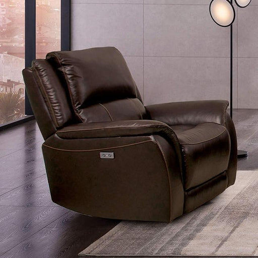 GORGIUS Power Recliner, Espresso - Olympia Furniture (Saint George, Utah)
