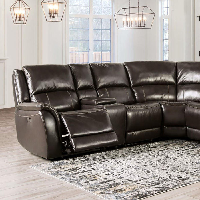 GORGIUS Power Sectional, Espresso - Olympia Furniture (Saint George, Utah)