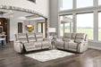 GORGIUS Power Recliner, Light Gray - Olympia Furniture (Saint George, Utah)