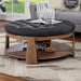 GUIS Round Coffee Table, Dark Gray - Olympia Furniture (Saint George, Utah)