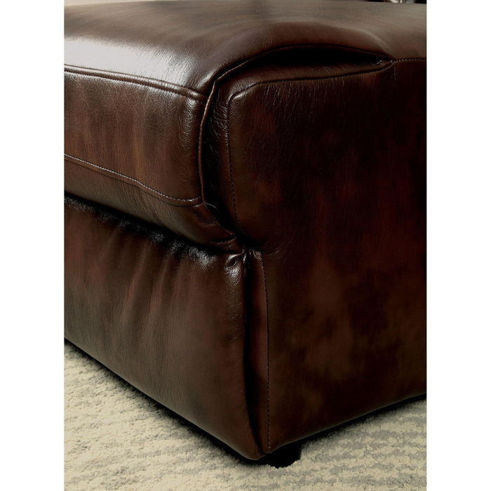 Hardy Brown Sectional w/ Console, Brown - Olympia Furniture (Saint George, Utah)