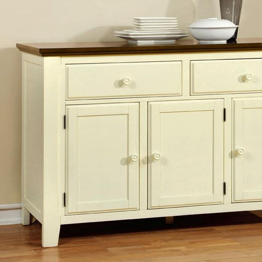 HARRISBURG Vintage White/Dark Oak Server - Olympia Furniture (Saint George, Utah)