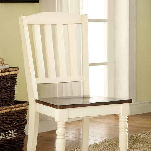 HARRISBURG Vintage White/Dark Oak Side Chair (2/CTN) - Olympia Furniture (Saint George, Utah)