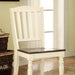 HARRISBURG Vintage White/Dark Oak Side Chair (2/CTN) - Olympia Furniture (Saint George, Utah)