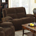 Haven Dark Brown Love Seat w/ 2 Recliners - Olympia Furniture (Saint George, Utah)