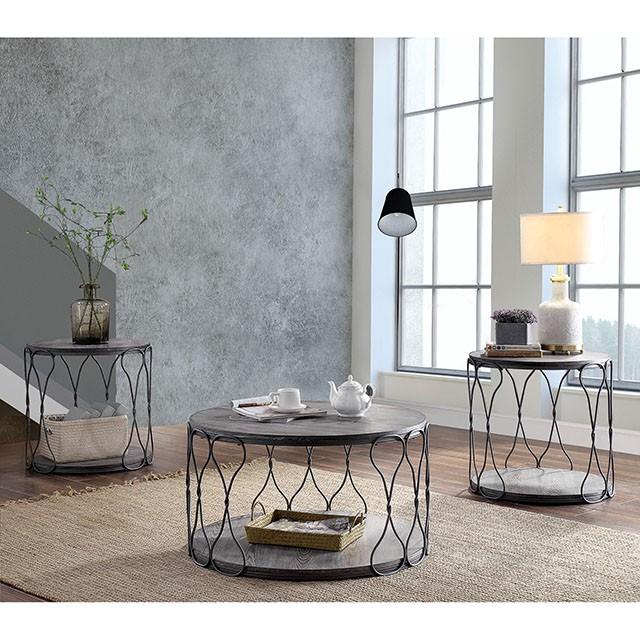 Hawdon Gray End Table - Olympia Furniture (Saint George, Utah)