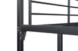 Cybill Full Loft Bed White, Silver, & Black - Olympia Furniture (Saint George, Utah)