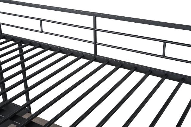 Cybill Full Loft Bed White, Silver, & Black - Olympia Furniture (Saint George, Utah)