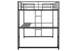 Cybill Full Loft Bed White, Silver, & Black - Olympia Furniture (Saint George, Utah)