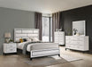 Errico Bed Grey & White - Olympia Furniture (Saint George, Utah)