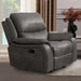 HENRICUS Glider Recliner, Dark Gray - Olympia Furniture (Saint George, Utah)