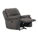 HENRICUS Glider Recliner, Dark Gray - Olympia Furniture (Saint George, Utah)
