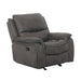 HENRICUS Glider Recliner, Dark Gray - Olympia Furniture (Saint George, Utah)