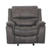 HENRICUS Glider Recliner, Dark Gray - Olympia Furniture (Saint George, Utah)