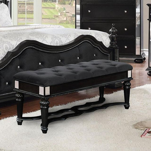 Azha Black Bench - Olympia Furniture (Saint George, Utah)