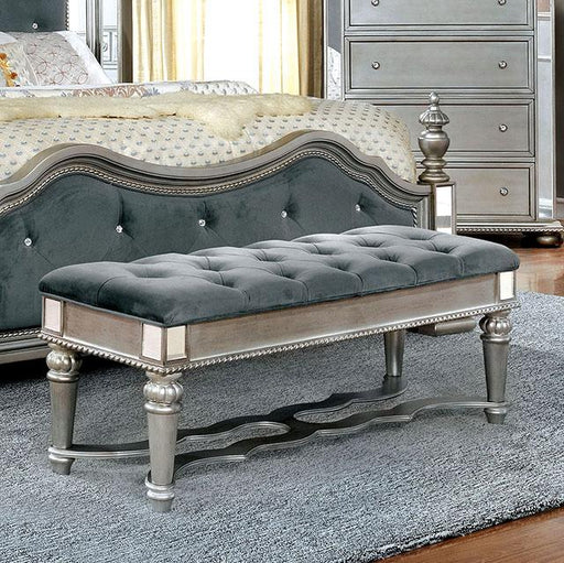 Azha Silver/Gray Bench - Olympia Furniture (Saint George, Utah)