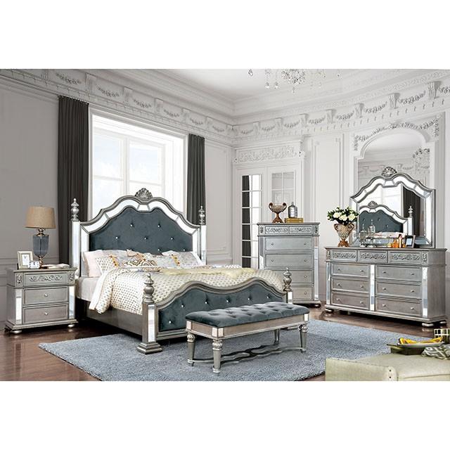 Azha Silver/Gray Bench - Olympia Furniture (Saint George, Utah)