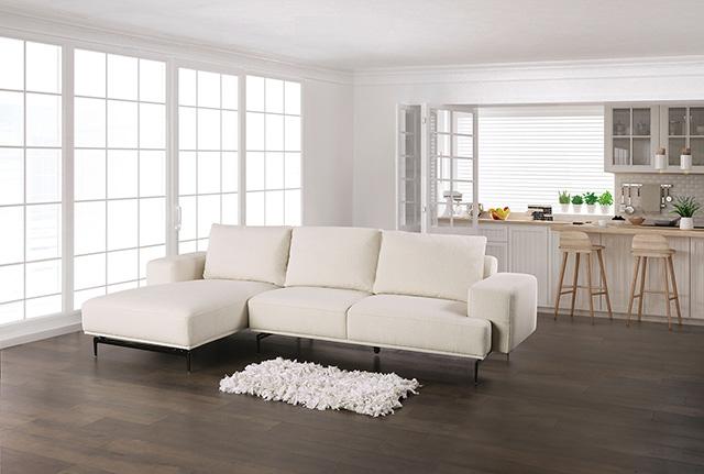 Baerum Sectional, Left & Right Chaise Beige & Gray - Olympia Furniture (Saint George, Utah)