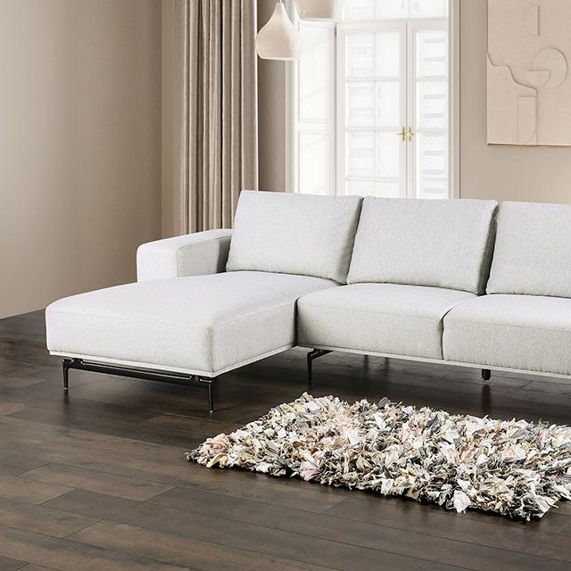 Baerum Sectional, Left & Right Chaise Beige & Gray - Olympia Furniture (Saint George, Utah)