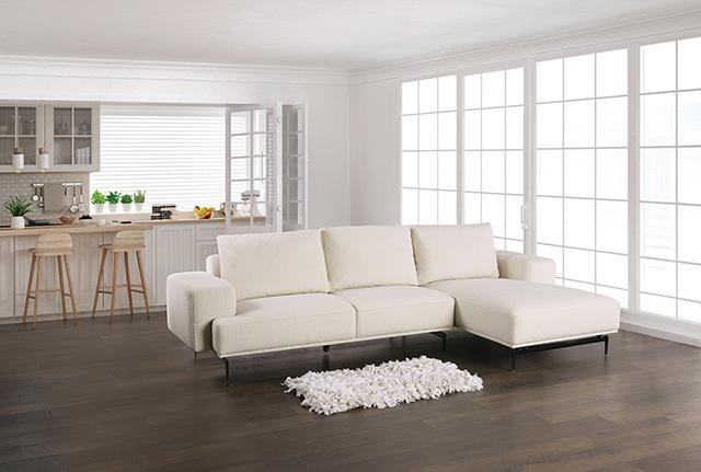 Baerum Sectional, Left & Right Chaise Beige & Gray - Olympia Furniture (Saint George, Utah)