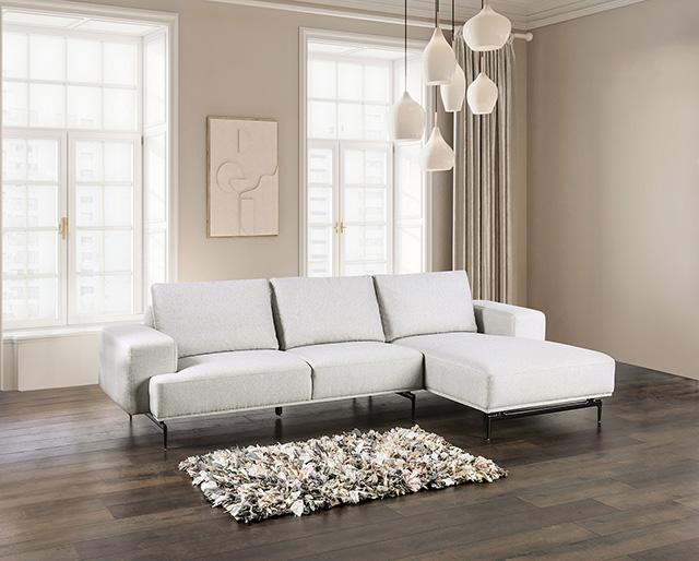 Baerum Sectional, Left & Right Chaise Beige & Gray - Olympia Furniture (Saint George, Utah)
