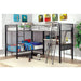BALLARAT Silver Triple Twin Bunk Bed w/ Desk - Olympia Furniture (Saint George, Utah)