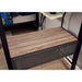 BALLARAT Silver Triple Twin Bunk Bed w/ Desk - Olympia Furniture (Saint George, Utah)