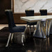 Basilicata 7 Pc Dining Table Set Chrome & Gold 5 - Olympia Furniture (Saint George, Utah)