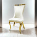 Basilicata Gold Chair (2/CTN) White, Gray, & Black - Olympia Furniture (Saint George, Utah)