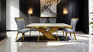 Basilicata Gold Chair (2/CTN) White, Gray, & Black - Olympia Furniture (Saint George, Utah)