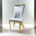 Basilicata Gold Chair (2/CTN) White, Gray, & Black - Olympia Furniture (Saint George, Utah)